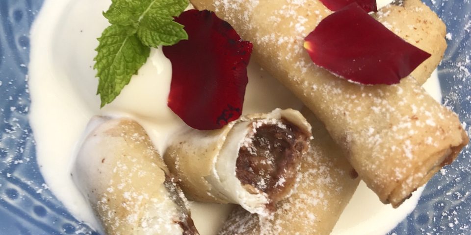 Chocolate Spring Rolls
